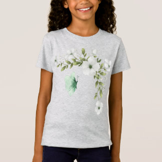 Watercolor Butterflies and Flowers T-Shirt