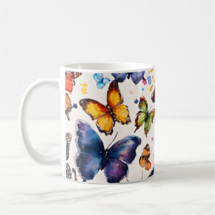 Watercolor Butterflies  Coffee Mug