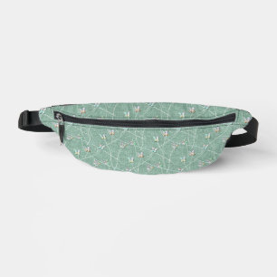 Watercolor  Butterflies on Mint Green  Bum Bags