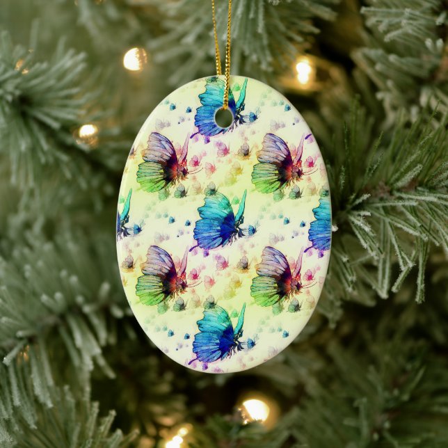 Watercolor Butterflies Ornament (Tree)