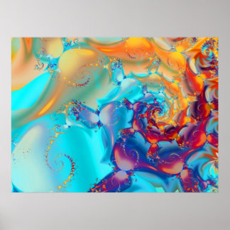 Watercolor Butterflies Poster