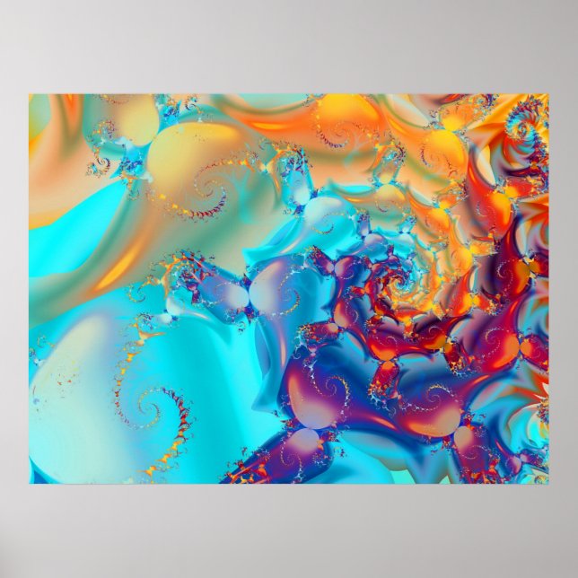 Watercolor Butterflies Poster (Front)