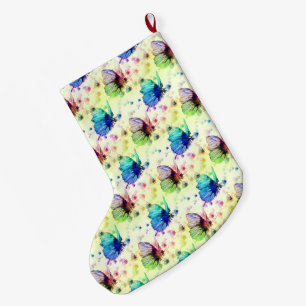 Watercolor Butterflies Stocking