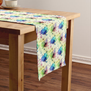 Watercolor Butterflies Table Runner