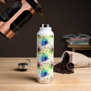 Watercolor Butterflies Water Bottle