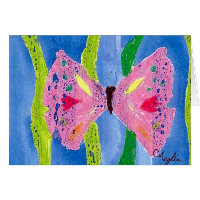 Watercolor Butterfly (Front Horizontal)