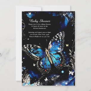 Watercolor Butterfly Baby Shower Invitation