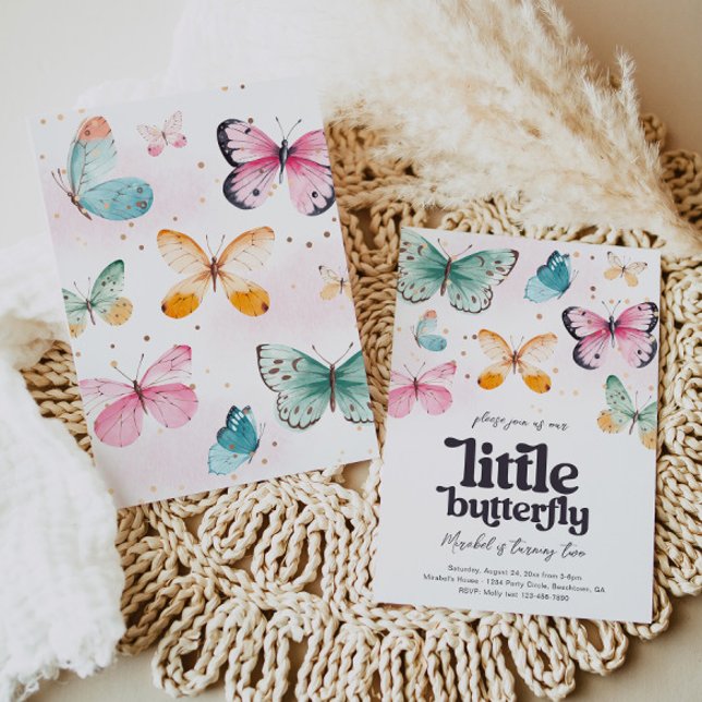 Watercolor Butterfly Birthday Invitation (Creator Uploaded)
