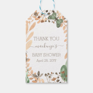 Watercolor Butterfly Boho Floral Gift Tags