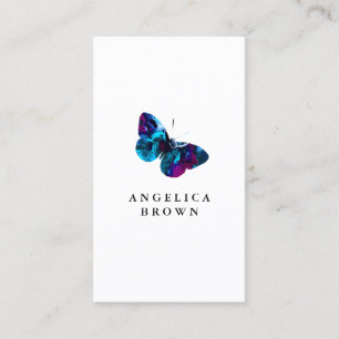 Watercolor Butterfly Business Card