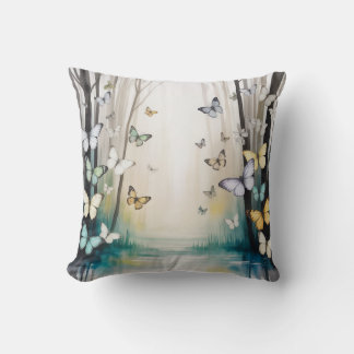 Watercolor Butterfly  Cushion