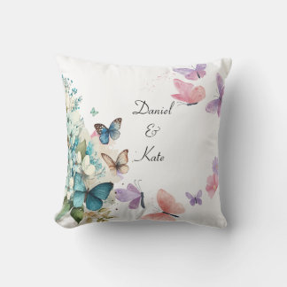  Watercolor Butterfly Cushion