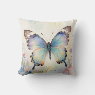 Watercolor Butterfly  Cushion