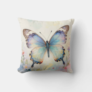 Watercolor Butterfly Cushion
