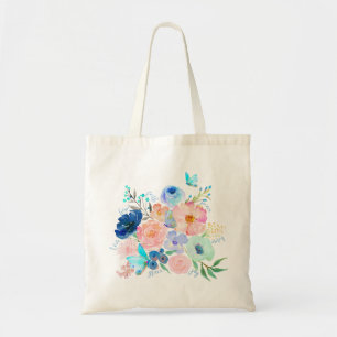 Watercolor Butterfly Floral Gift Tote Bag of Hope