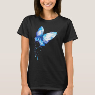 Watercolor Butterfly Graphic Printed Beautiful T-Shirt
