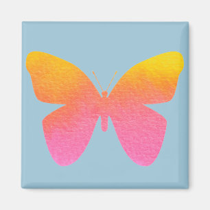 Watercolor butterfly magnet