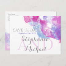 Watercolor Butterfly Mixed Berries SavetheDate