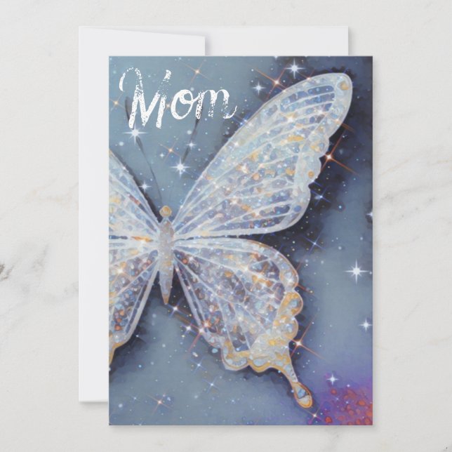 Watercolor Butterfly Mother’s Day Card (Front)