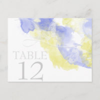 Watercolor Butterfly Periwinkle Lemonade Table Car