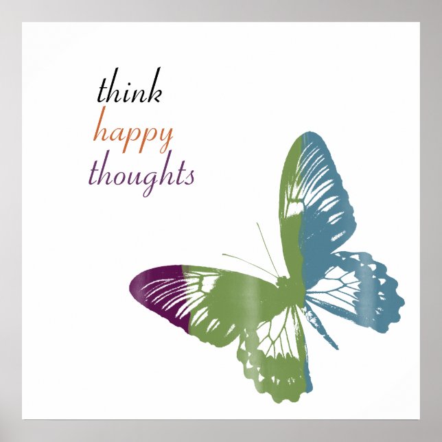 Watercolor Butterfly Poster (Front)