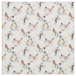Watercolor Butterfly Seamless Pattern Fabric
