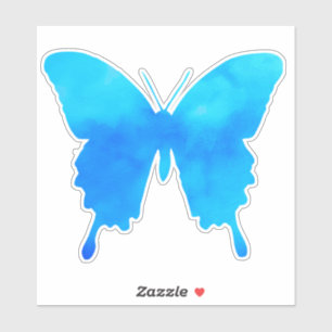 Watercolor Butterfly - Shades of Sky Blue
