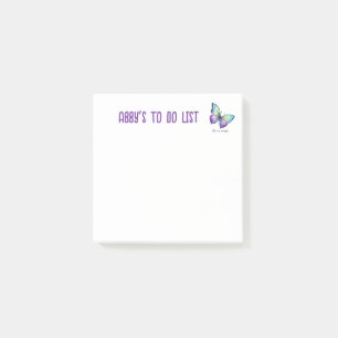 Watercolor Butterfly You are Enough Reminder  Post-it Notes