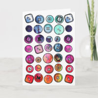 Watercolor Buttons Sewing