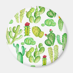 Watercolor Cacti Magnet