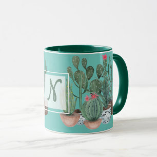Watercolor cacti. mug