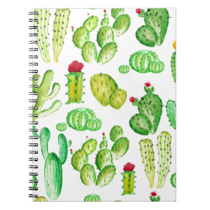 Watercolor Cacti Notebook