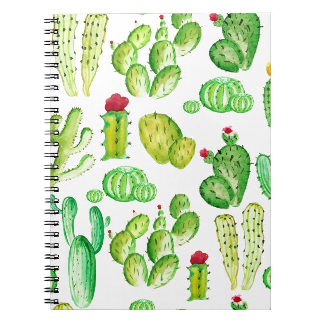 Watercolor Cacti Notebook (Front)