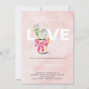 Watercolor Cactus Galantine Baby Shower