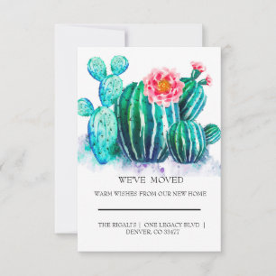 watercolor Cactus   home moving