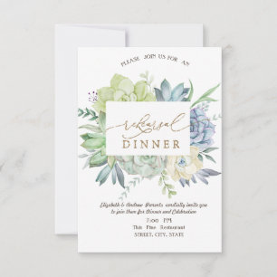 Watercolor Cactus Succulents Polka Dots Invitation
