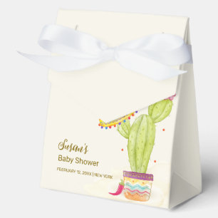 Watercolor Cactus Taco 'Bout A Baby Baby Shower  Favour Box