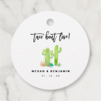 Watercolor Cactus Taco Bout Love Wedding 