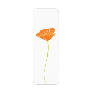 Watercolor California Poppy
