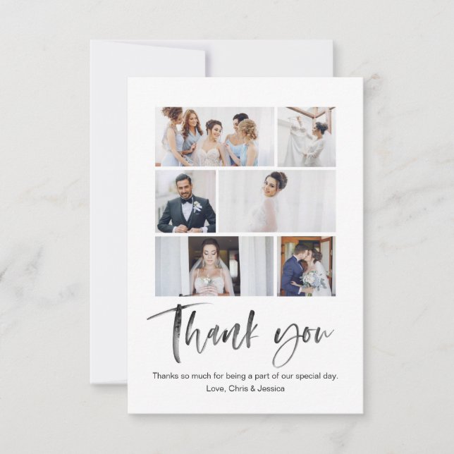 Watercolor calligraphy thank you card (Front)
