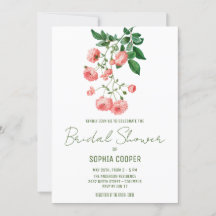 Watercolor Camellia Flower | Bridal Shower