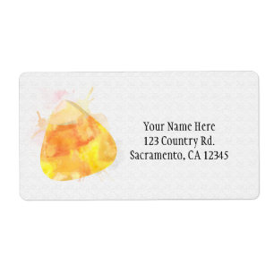 Watercolor Candy Corn Halloween Party Invitation