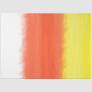 Watercolor Candy Corn Ombre Tissue Paper