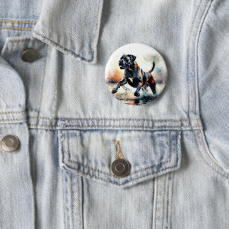 Watercolor Cane Corso dog 6 Cm Round Badge