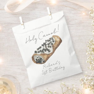 Watercolor Cannoli 1st Birthday Party Favour Bags