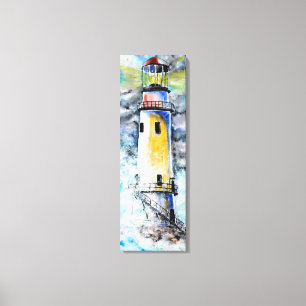 Watercolor Canvas - Lighthouse - Painting Print