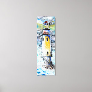 Watercolor Canvas - Lighthouse - Painting Print