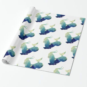 Watercolor Capricorn Sign Wrapping Paper