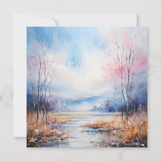 Watercolor  card (Front)