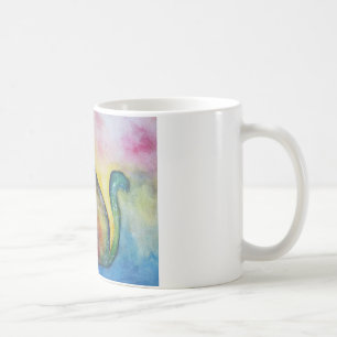 Watercolor Cat Colourful Art drawing Mug